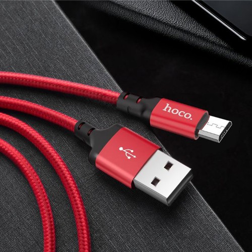 Dây sạc cáp sạc micro usb Hoco x14 bọc dù sạc nhanh sạc hết công suất hạn chế đứt gãy trong quá trình sử dụng - hàng chính hãng