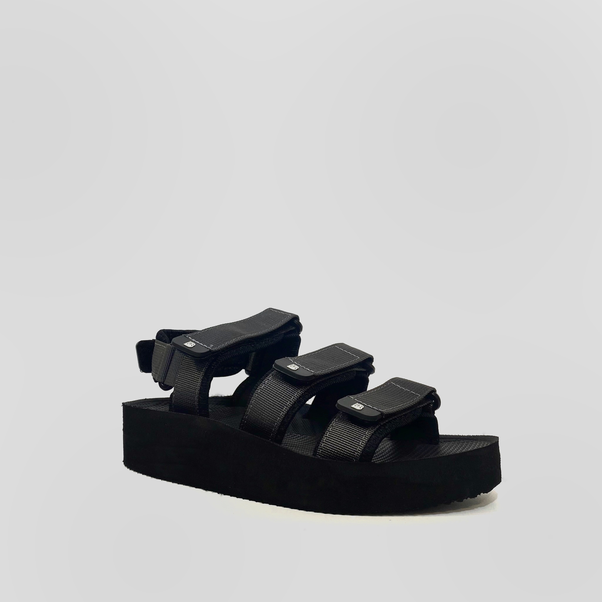 Giày Sandal Nữ The Bily 04W 3 Quai Ngang - Màu Xám BL04WX 