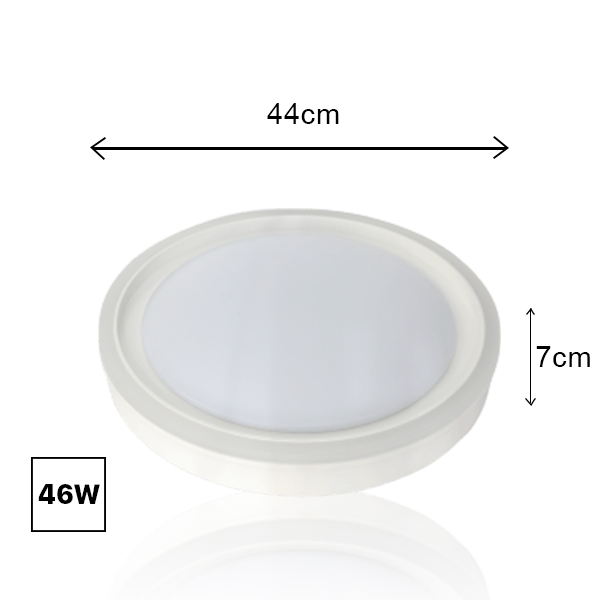 Đèn LED ốp trần Highlight Smart có điều khiển từ xa công suất 46W, 76W của TLC Lighting - Thiết kế sang trọng, hiện đại - Ánh sáng 5 chế độ màu