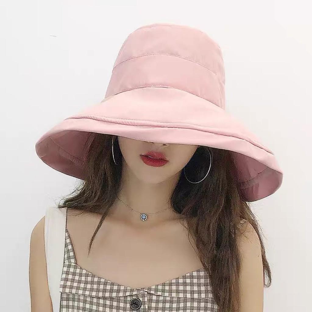 Mũ nón vải bucket trơn đen vành rộng ulzzang phong cách hàn quốc dành cho nữ; M10 - BONMIE