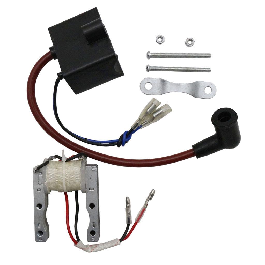 2Stroke 49-80cc Motorized Bike Engine Magneto Coil High CDI Spark Plug