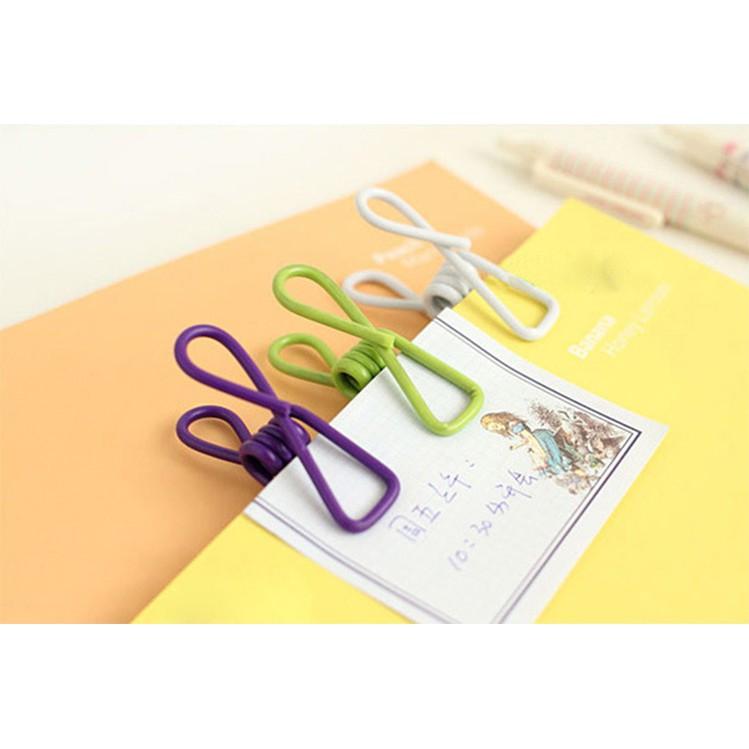 Set 2 Móc Kẹp Quần Áo Nhiều Màu