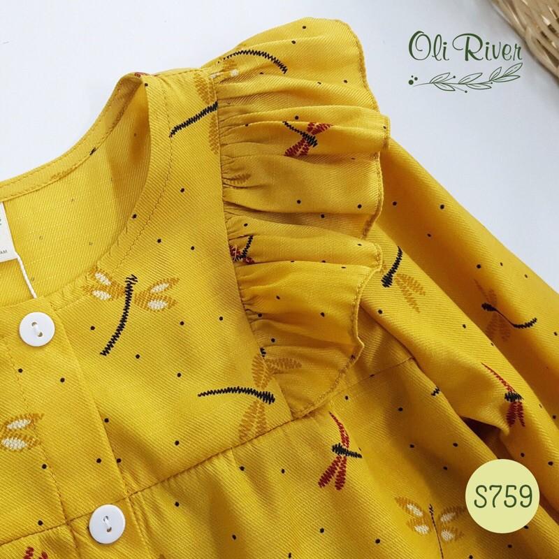 Bộ quần áo cho bé gái 1-8y có 2 màu