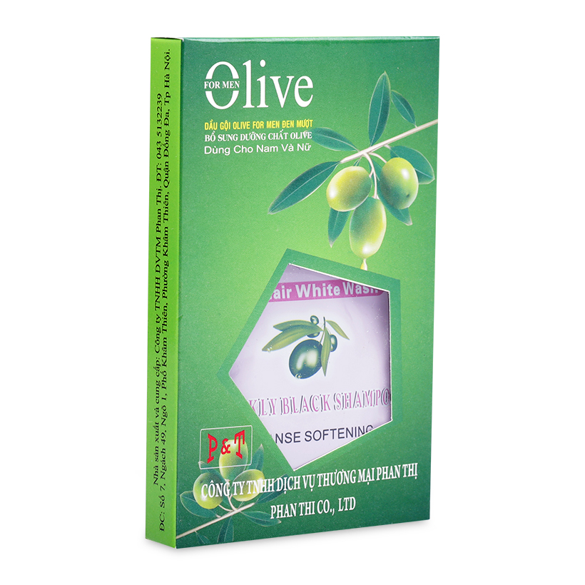 Dầu gội dưỡng tóc đen mượt tự nhiên Olive (25ml)