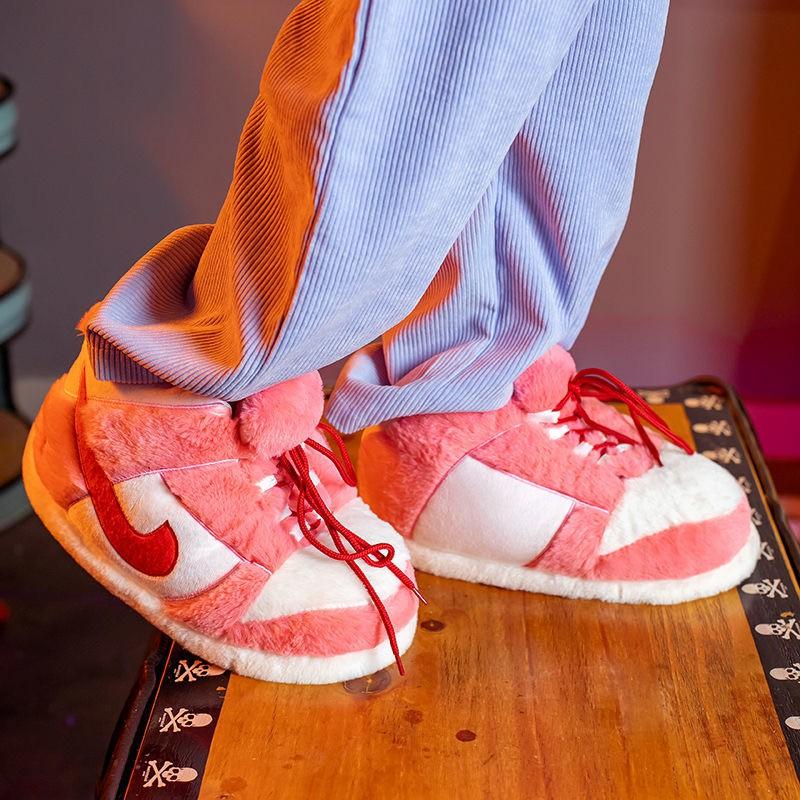 Giày Bông Sneaker HÀNG CÓ SẴN Dép Bông Sneaker Đế Cao Su Dép Bông Đi Trong Nhà Giá Rẻ