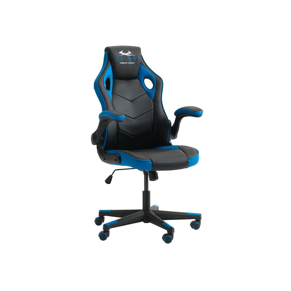 Ghế gaming | JYSK Vojens | da PP/kim loại | xanh/đen | R72xS67xC108/118cm