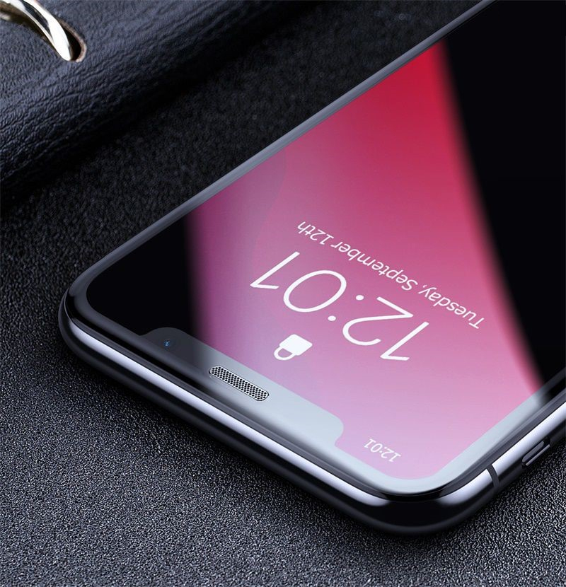 Kính cường lực chống nhìn trộm, chống bụi màn loa Baseus Full-screen Curved Privacy Tempered Glass Film dùng cho iPhone 11/ Pro/ Pro Max (hàng chính hãng)