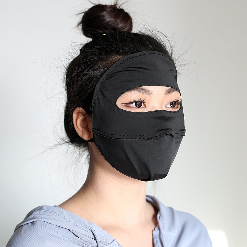 Khẩu trang vải nữ che kín mặt Anasi CT56 | Khẩu trang chống nắng nữ che trán, gò má