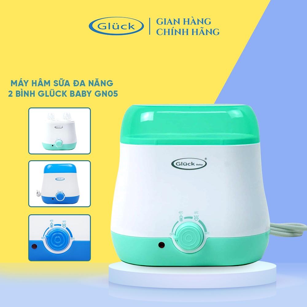 Máy hâm sữa đa năng cho bé 2 bình có thể hâm thức ăn GN05 Gluck Official