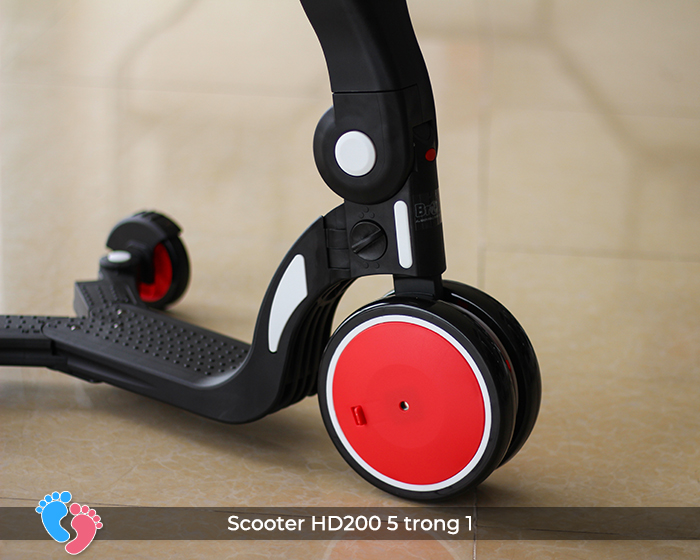 Xe đa năng trượt Scooter xe cân bằng xe đẩy cho bé 5 trong 1 Broller HD200