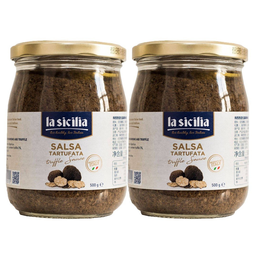 Combo 2 Hũ Sốt Nấm Cục - Truffle Sauce - La Sicilia Italia 500 Gram