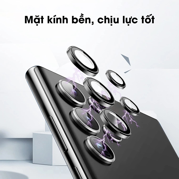 Ống Kính Cường Lực Camera Bảo Vệ Toàn Diện Dành Cho Samsung Galaxy S22 / S22+ / S22 Ultra Bảo Vệ Toàn Bộ Viền Mắt Cam Hàng Chính Hãng - Handtown