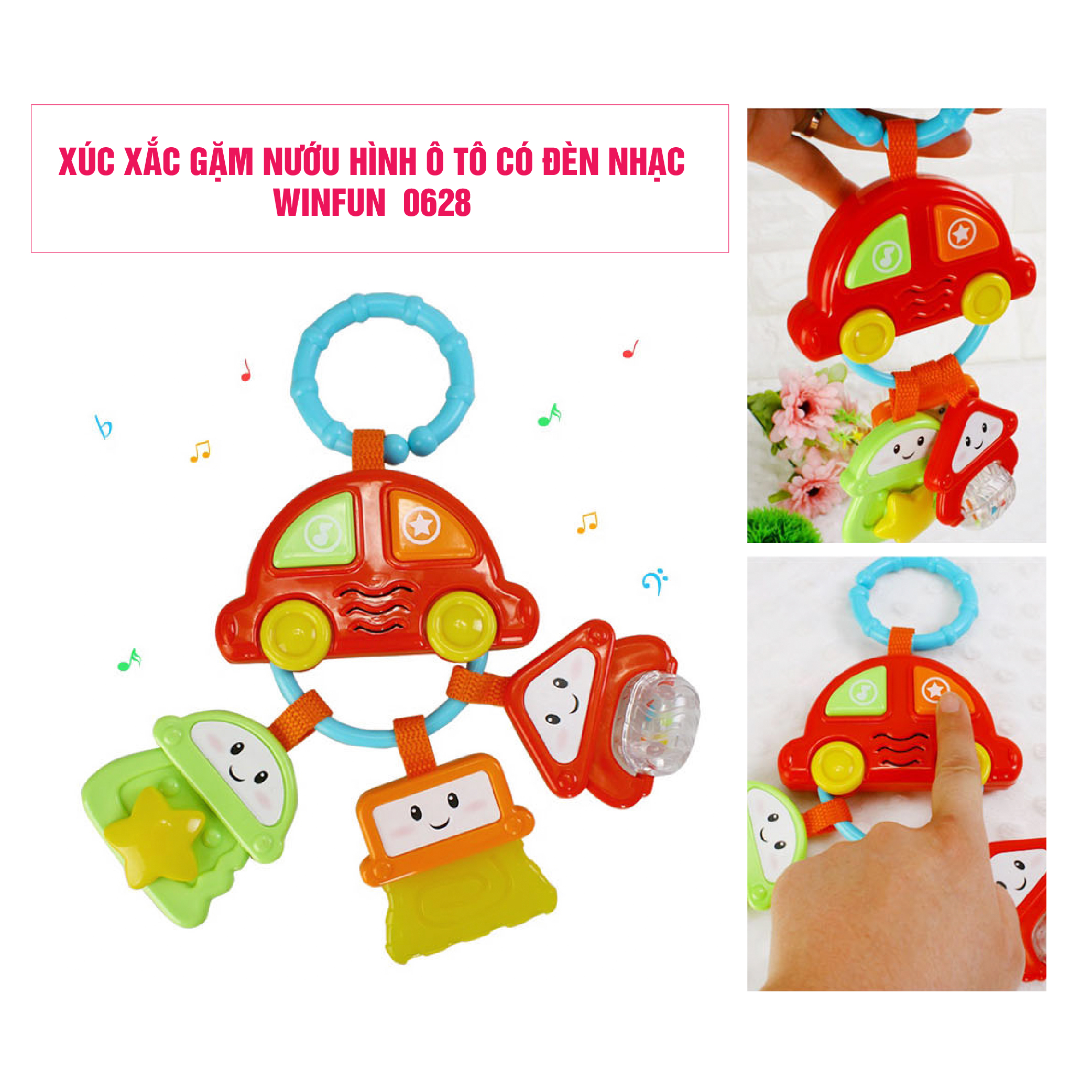 Xúc Xắc Gặm Nướu Hình Ô Tô Winfun 0628