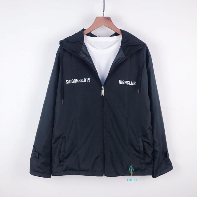 Áo khoác dù nam nữ in kí tự