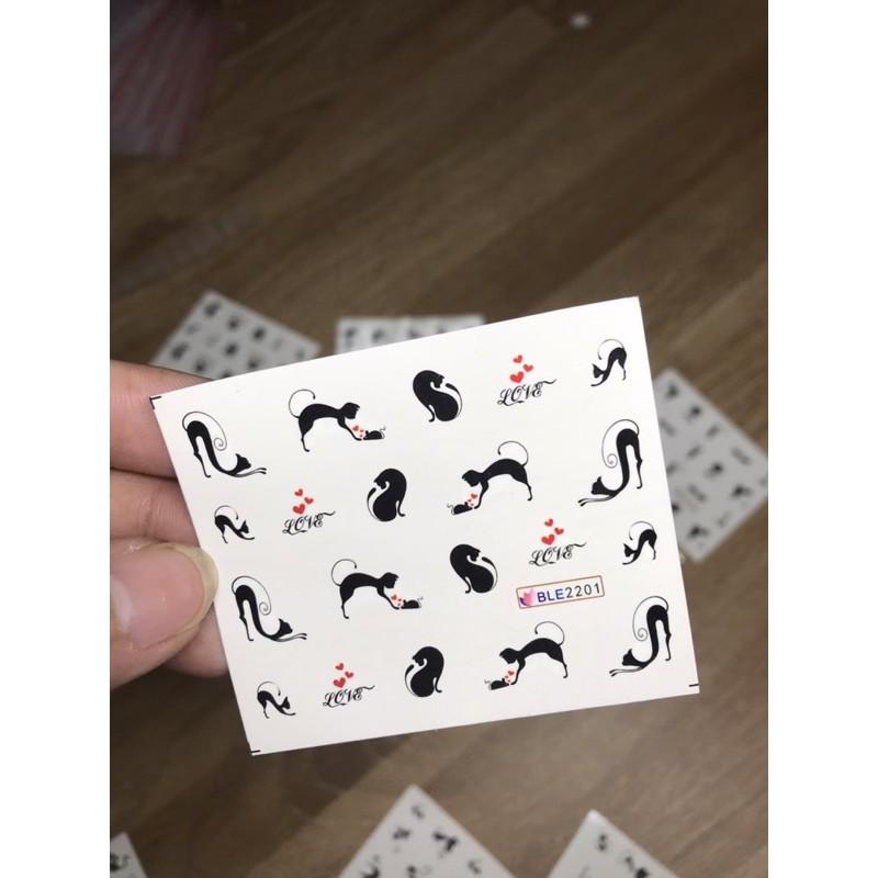 Stick dán săm nước hoạt hình Mèo
