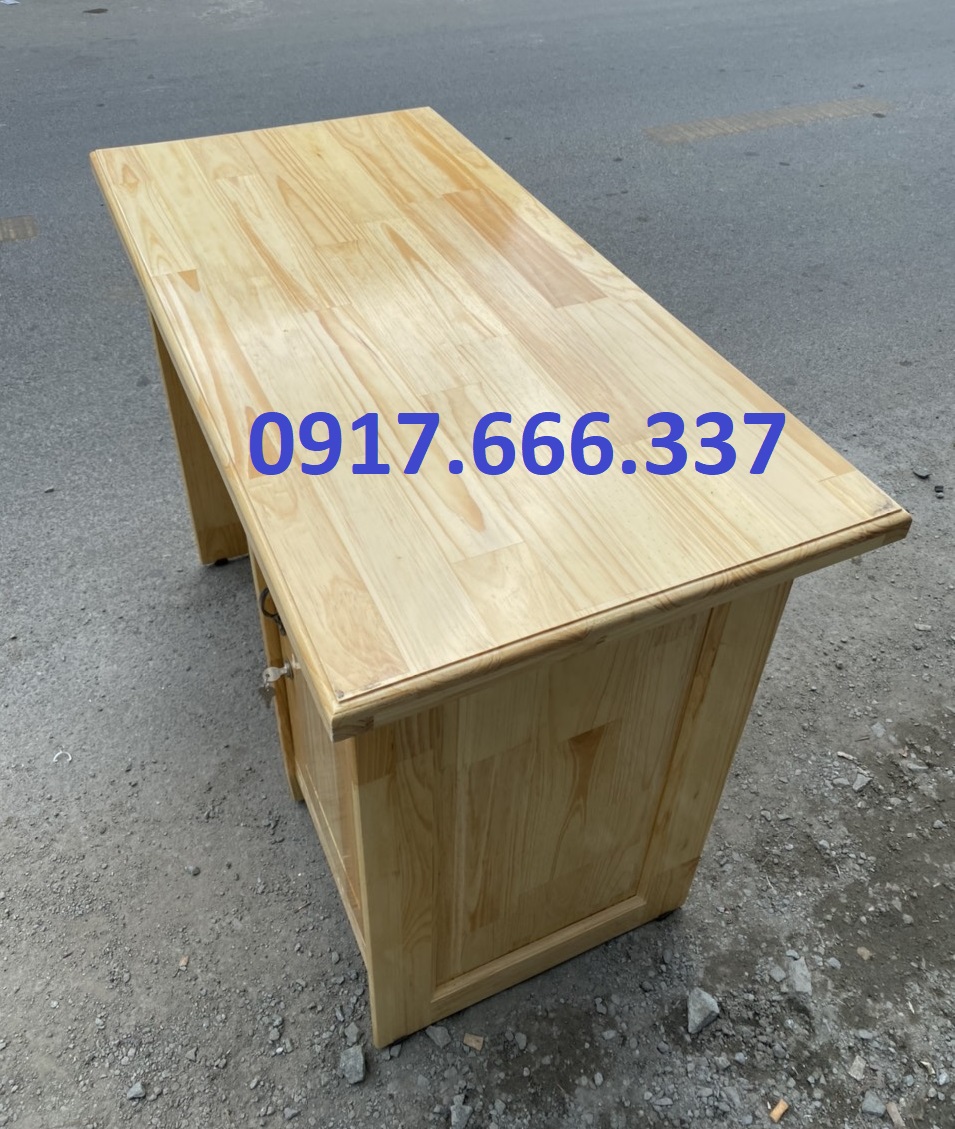 Bàn làm việc dành cho văn phòng gỗ thông cao cấp 1m2