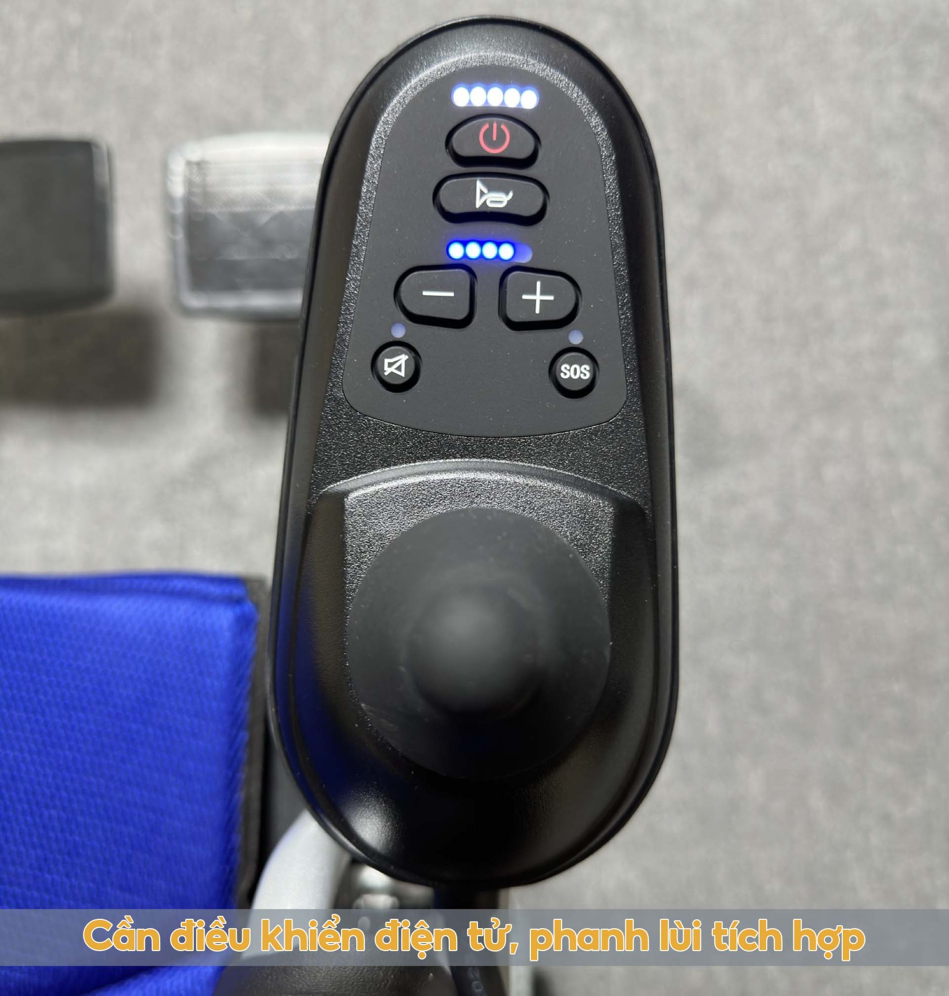 Xe Lăn Điện Bánh Hơi Tuỳ Chỉnh, Tải Trọng 150kg, Pin Lên Tới 20km, Chính Hãng NIKITA XLD-1570