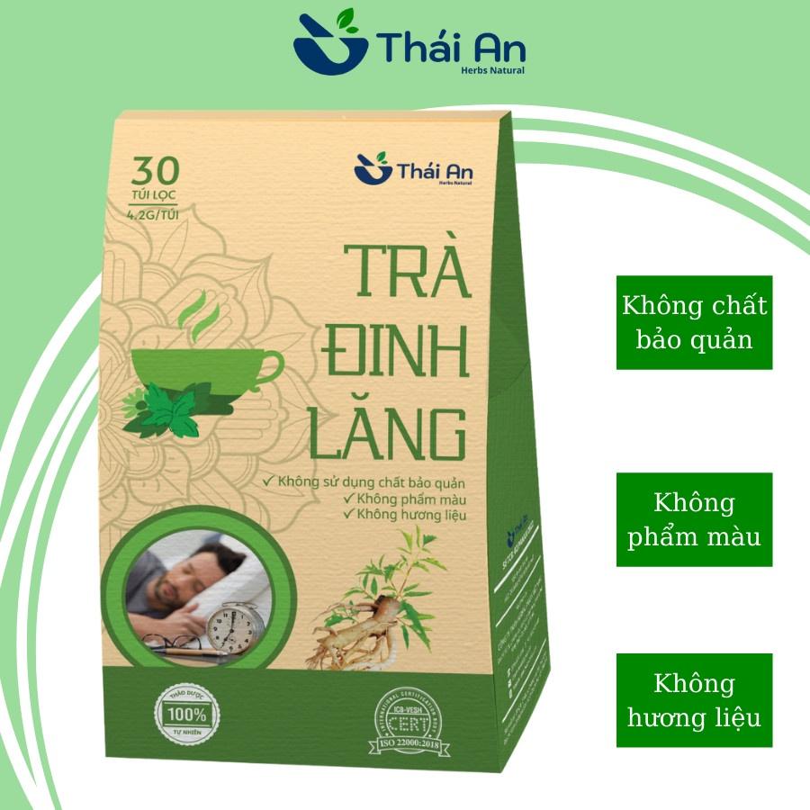 Trà Đinh Lăng Thái An - Trà Túi Lọc Thảo Mộc Hỗ Trợ Sức Khỏe An Thần Giảm Stress - Thái An Herbs Natural