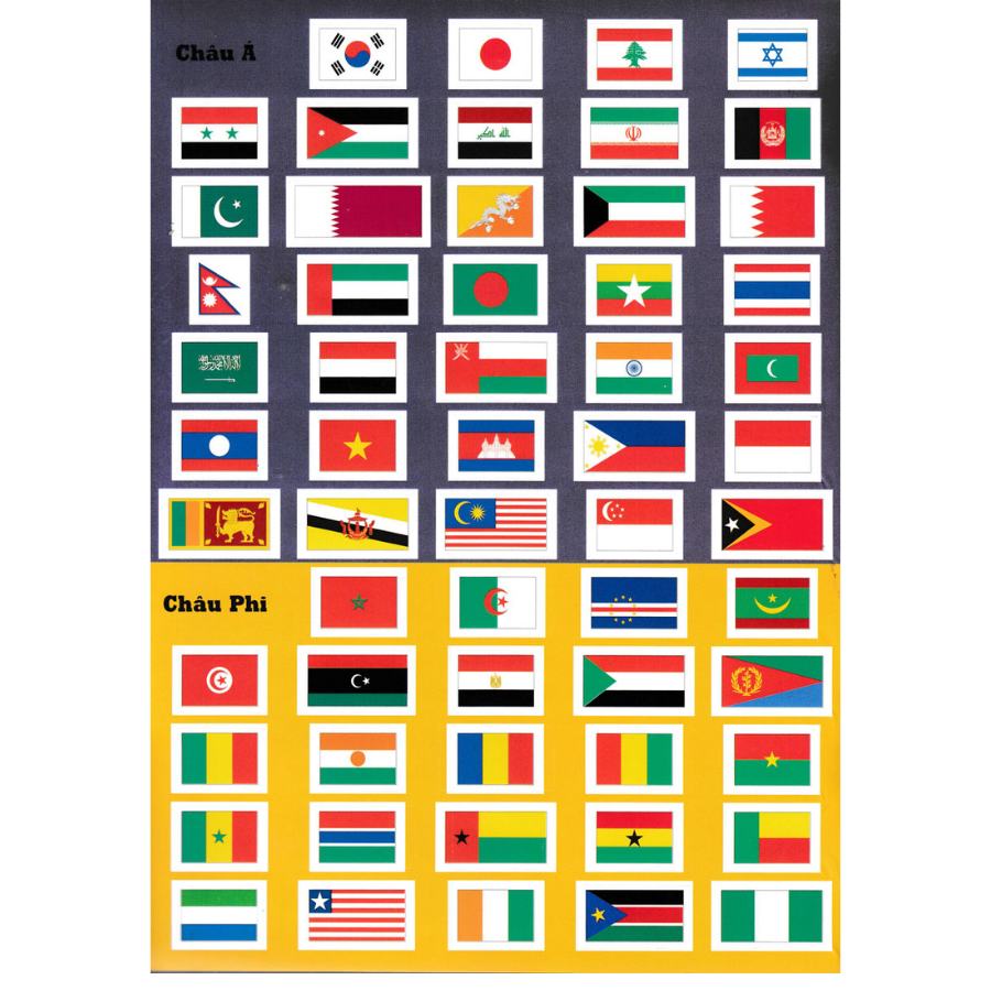 Quốc Kì Các Nước Trên Thế Giới - Sách Dán Hình Thông Minh Kèm Bản Đồ Thế Giới- Với Hơn 400 Lá Cờ Bóc Dán