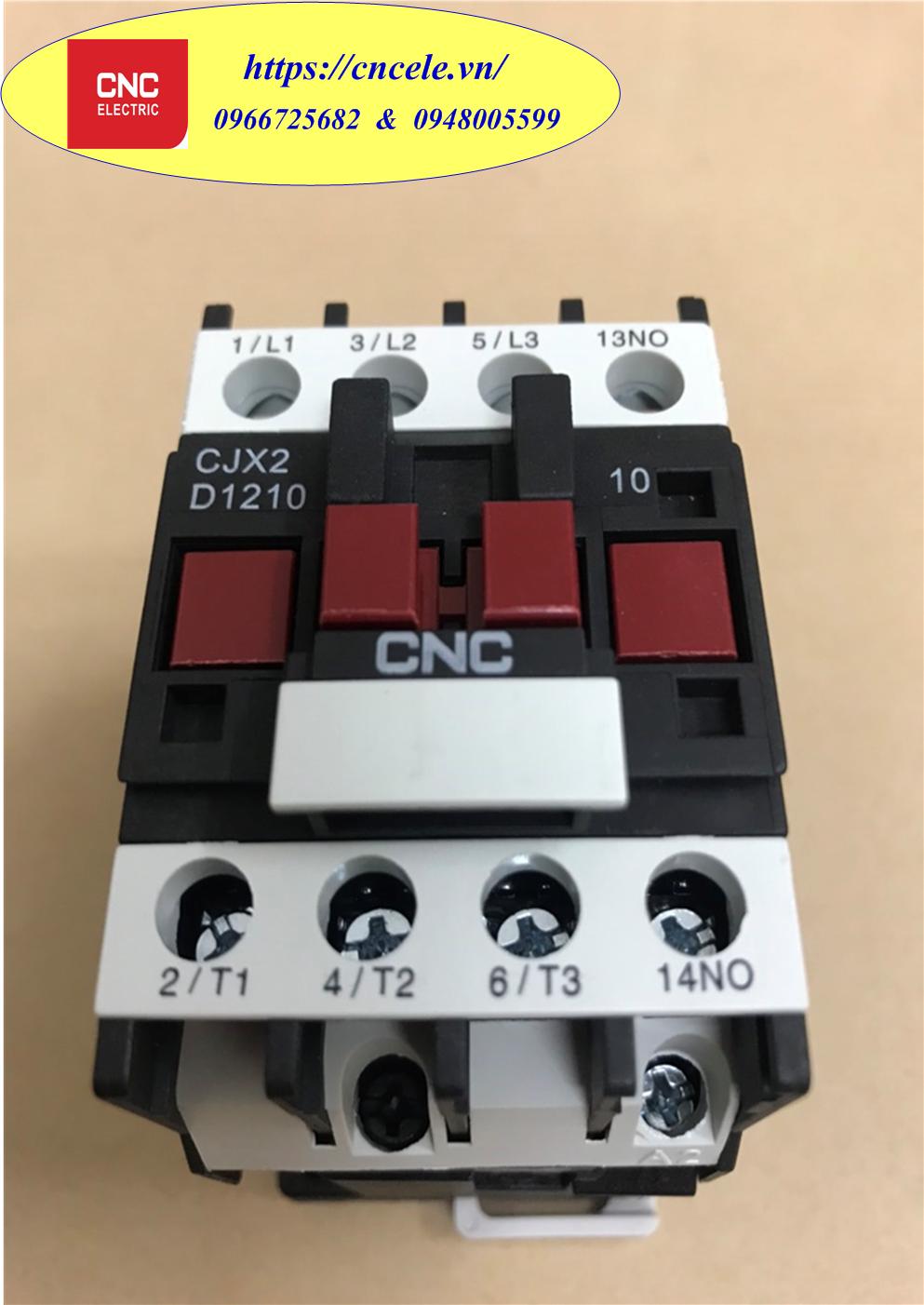 Khởi Động Từ CNC 3 Pha - 12A, CONTACTOR CNC 3P - 12A, Mã CJX2D-1210.