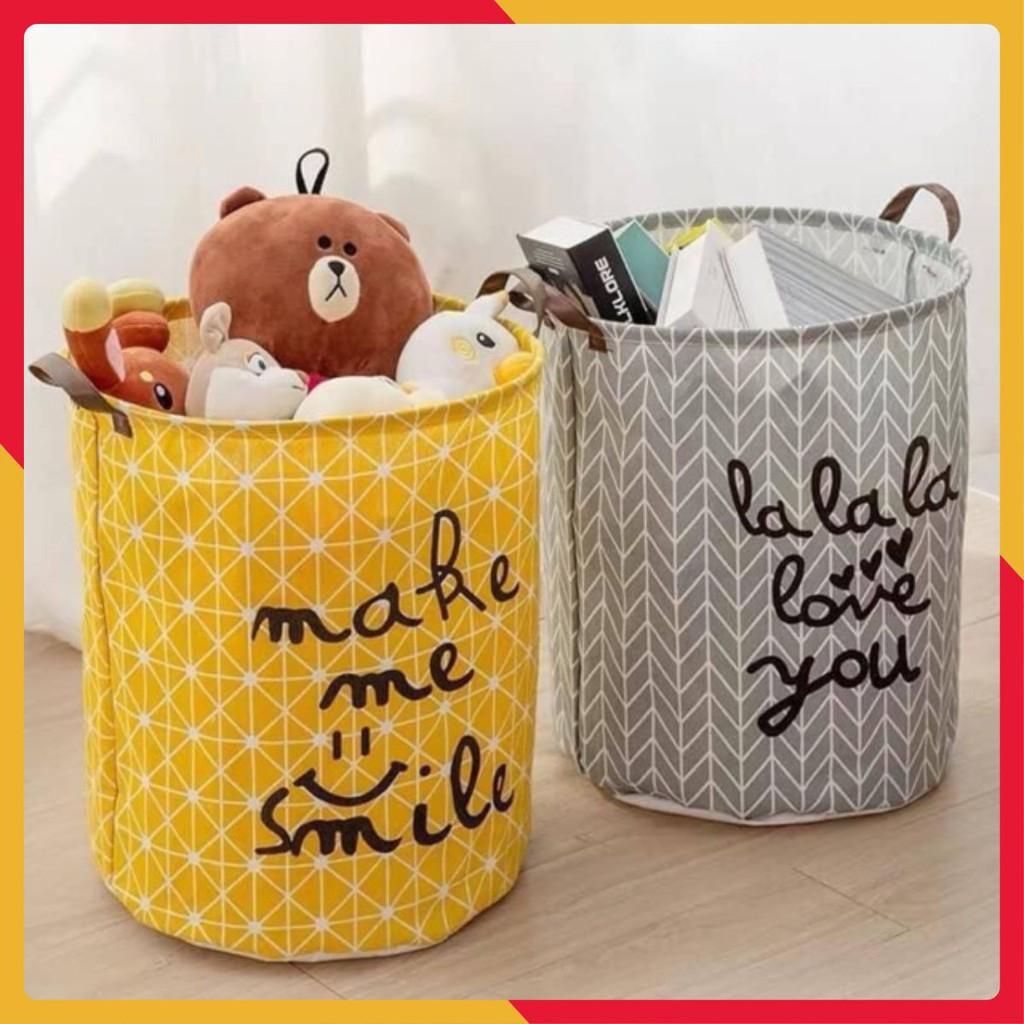 Giỏ đựng đồ gấp gọn bằng vải tiện dụng
