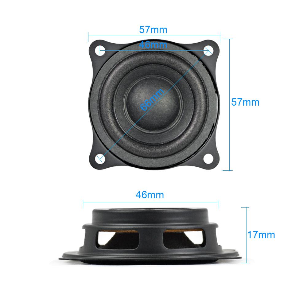 AIYIMA 2 Cái 2/2.2Inch Loa âm thanh Altavoz Portatil Bộ tản nhiệt thụ động Phụ trợ tăng cường âm trầm Loa cột cho trung tâm âm nhạc Màu sắc: 2.2Inch