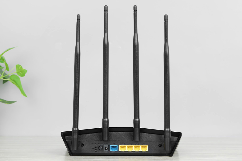 Bộ Phát Sóng Wifi Router Chuẩn Wifi 6 Asus AX1800HP - Hàng chính hãng - Đen