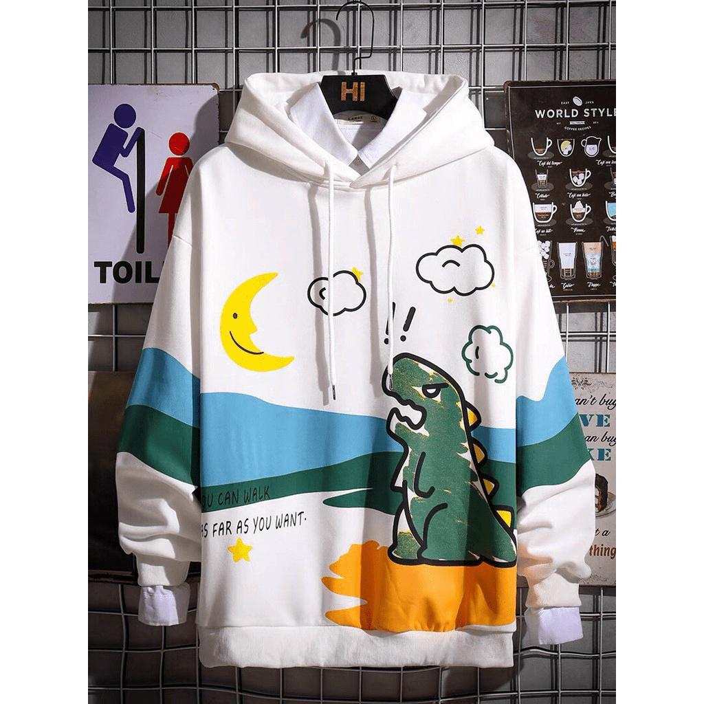 ÁO KHOÁC NỈ HODDIES KHỦNG LONG