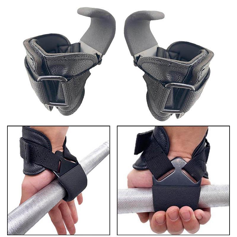 Gym Hook Bar Strap Weight Lifting Training Wrist Support Pull Up Hand Grip