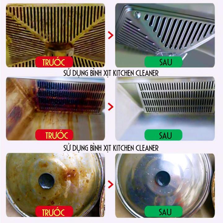 BÌNH XỊT TẨY RỬA NHÀ BẾP KICHEN CỰC MẠNH SẠCH BONG KIN KÍT - CHAI XỊT TẠO BỌT TẨY MỌI VẾT BẨN CẶN BÃ BÁM LÂU NGÀY