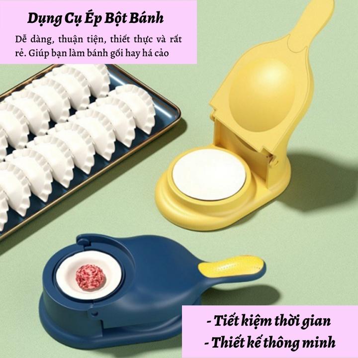 Dụng Cụ Ép Bột Bánh Siêu Nhanh, Khuôn Làm Bánh Bao, Bánh Há Cảo Tích Hợp 2 Trong 1 Tạo Hình Và Làm Bánh Tiện Dụng