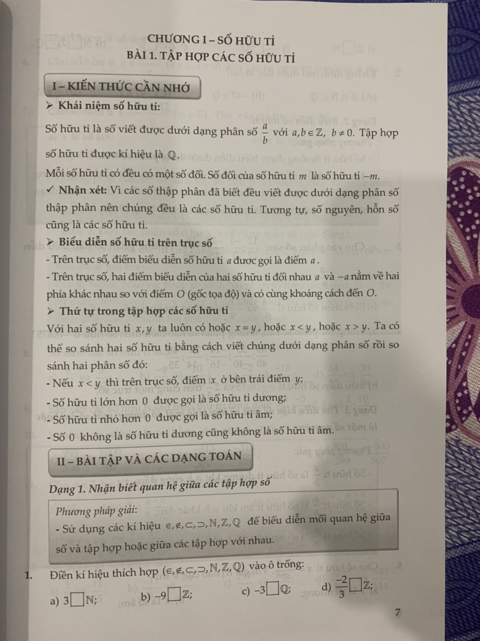 Ôn luyện cơ bản và nâng cao Toán 7 tập 1
