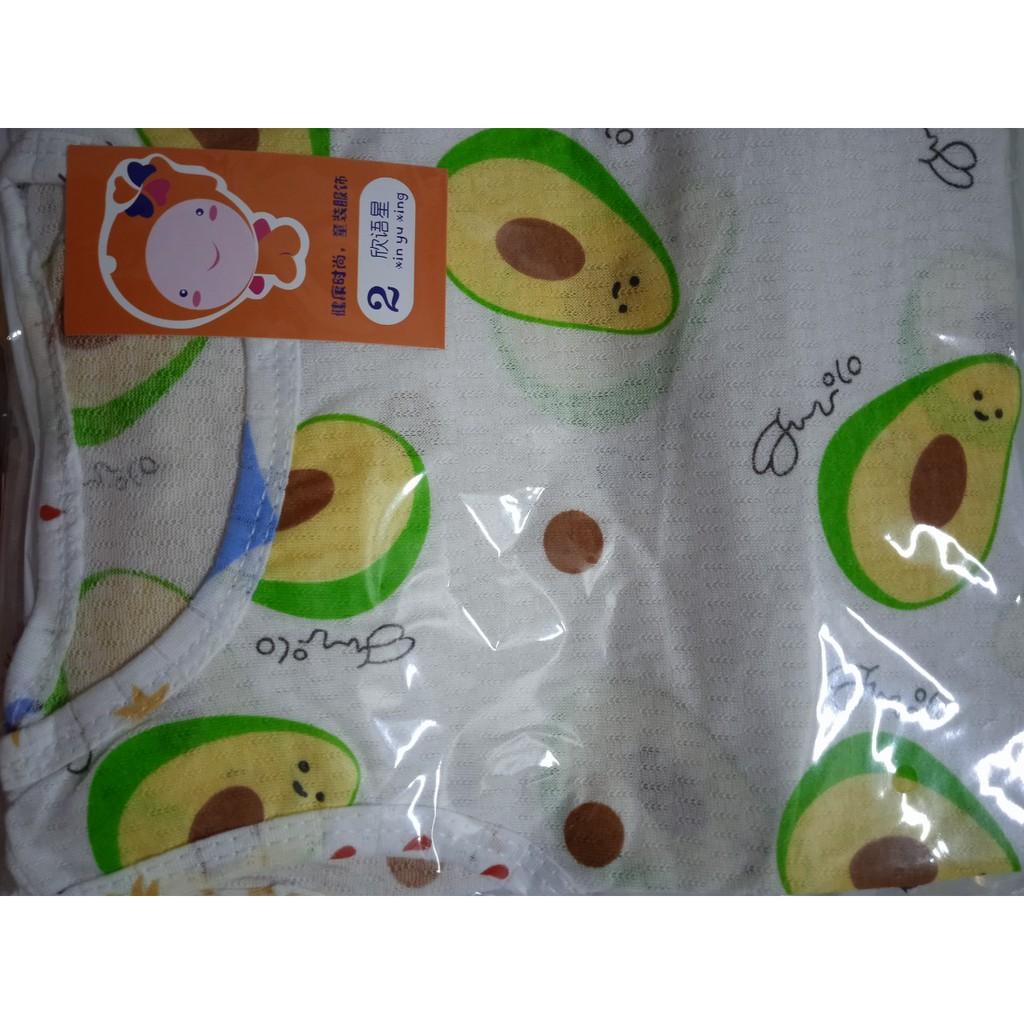 Bộ ba lỗ cotton thông hơi cho bé