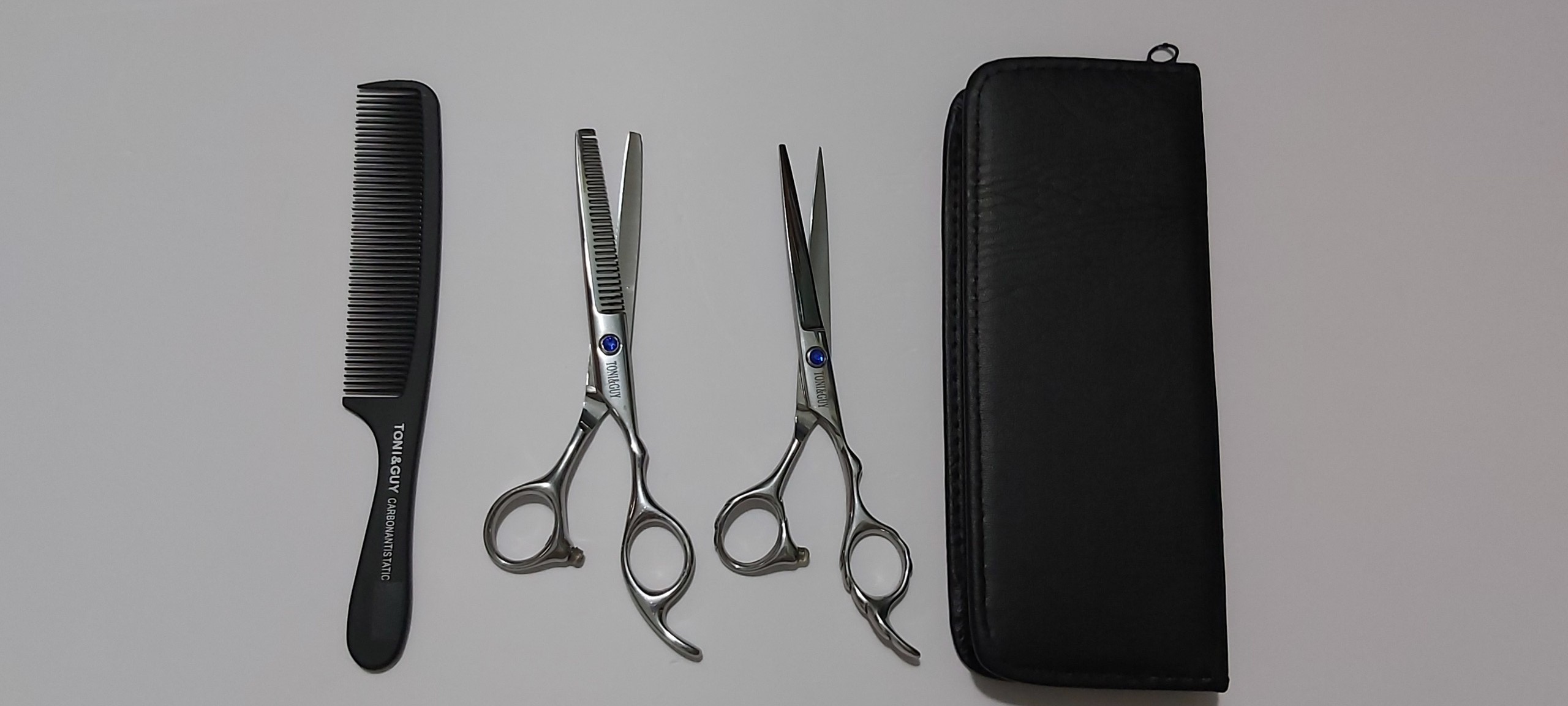 BỘ KÉO CẮT VÀ KÉO TỈA TÓC TONI $ GUY NGỌC XANH CAO CẤP