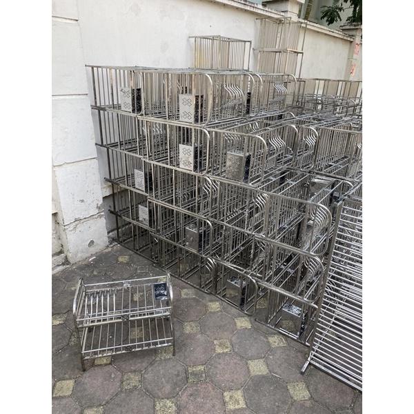 Trạn bát inox 2 tầng, giá úp bát inox cao cấp hàng đẹp