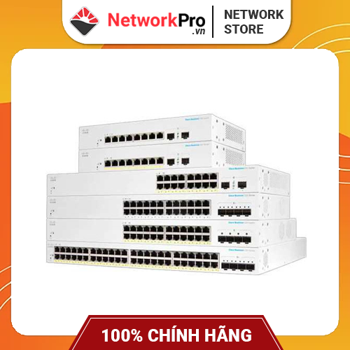 Switch Cisco CBS220-24T-4G-EU 24 Ports 1GE 10/100/1000Mbps Hàng Chính Hãng