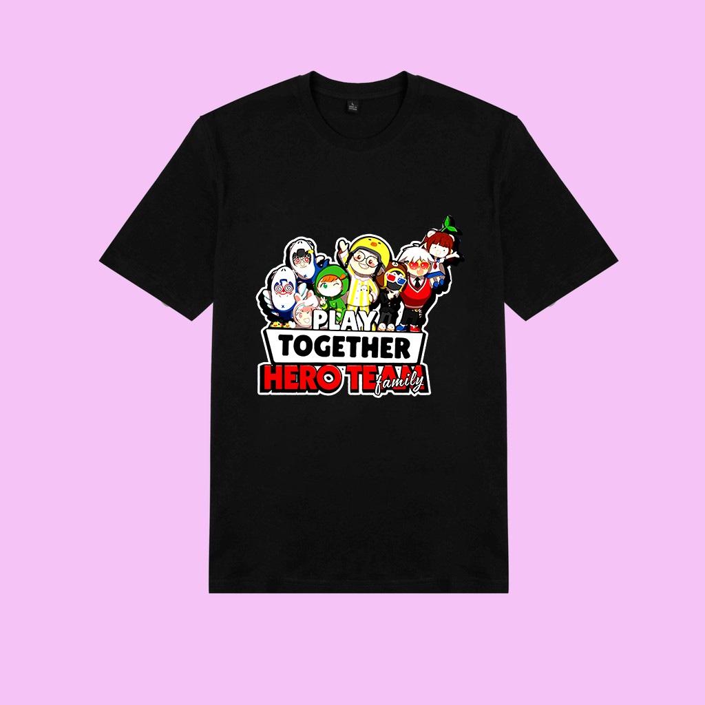Áo thun Hero Team Play Together màu đen trắng cực chất