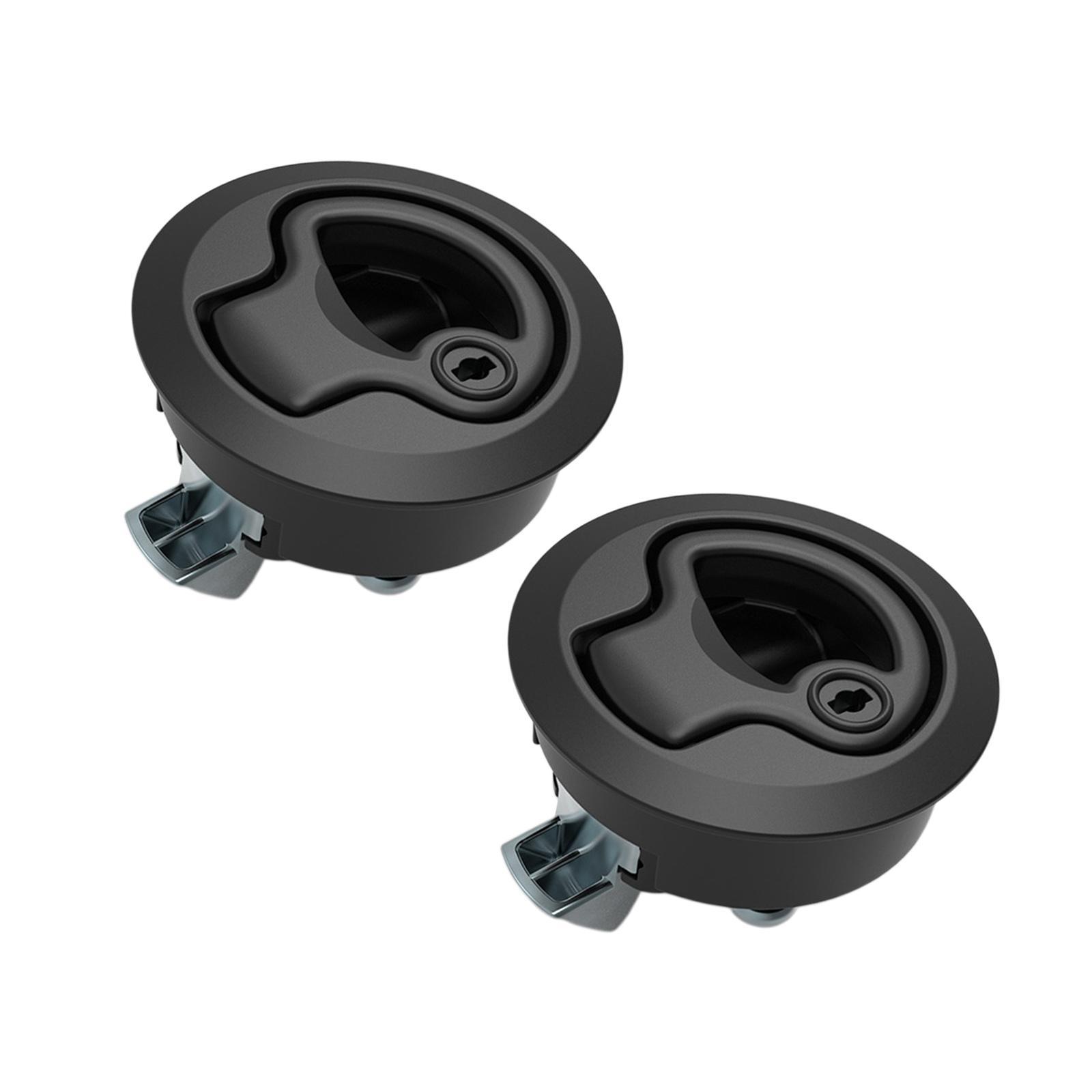 Flush Latch Lock Cabinet Door Locking Boat Cabin 2Pcs