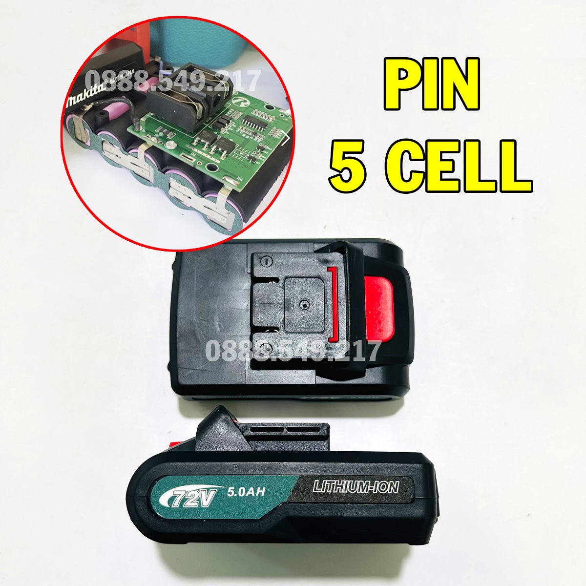 Máy Khoan Pin Makita 72V - Hàng Chuẩn Lõi Đồng, 3 Chức Năng Có Búa - Tặng 24 Món Phụ Kiện Đi Kèm