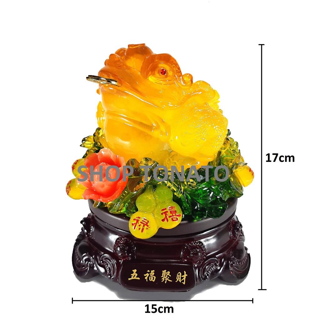 CÓC THIỀM THỪ NGŨ PHÚC TỤ TÀI 308 CAO 17CM,22CM