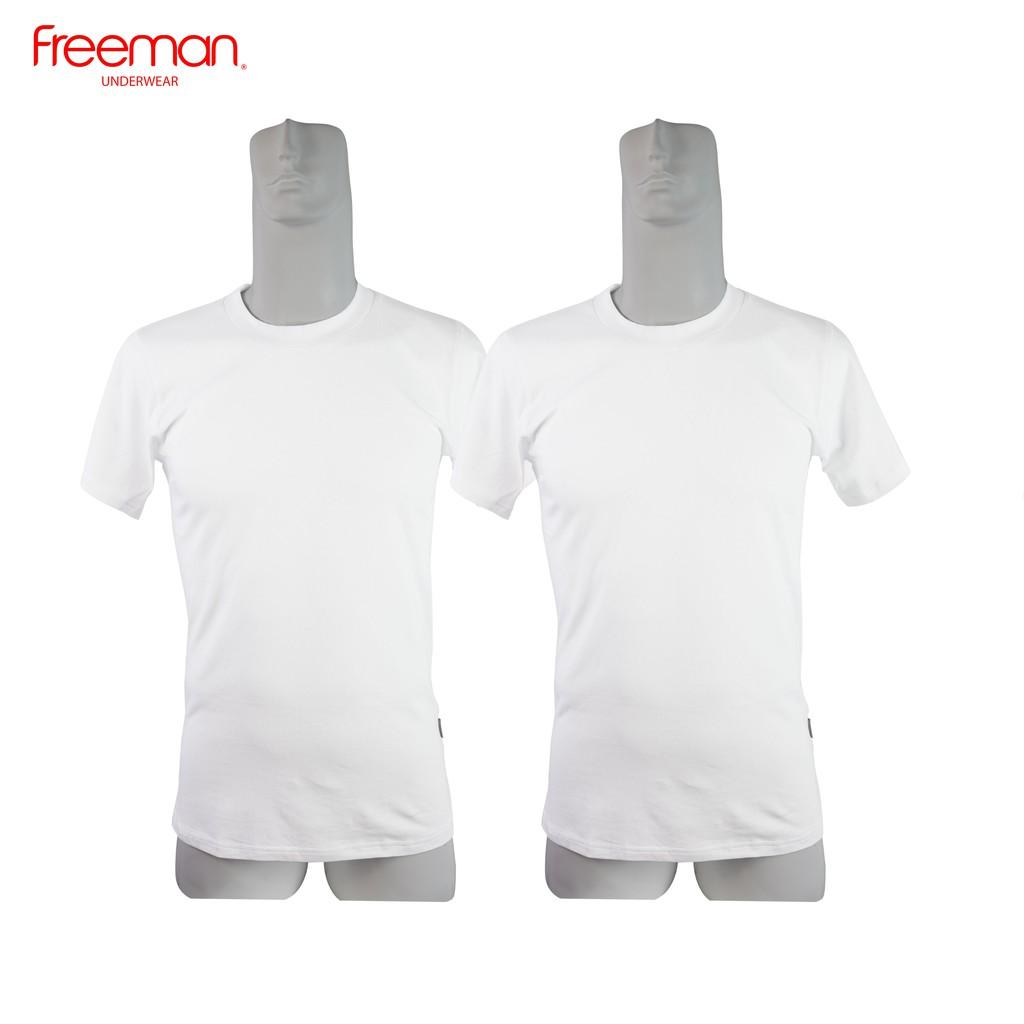 Áo thun nam ngắn tay không cổ cotton thoáng mát FREEMAN TSF317 [Combo 2]