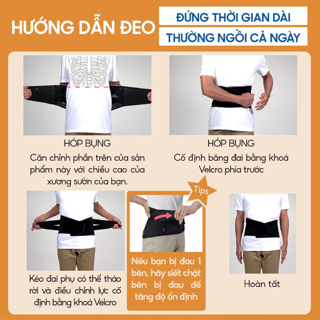 Đai lưng cột sống loại vừa Phiten supporter waist belt middle type  AP161003/AP161004/AP161005