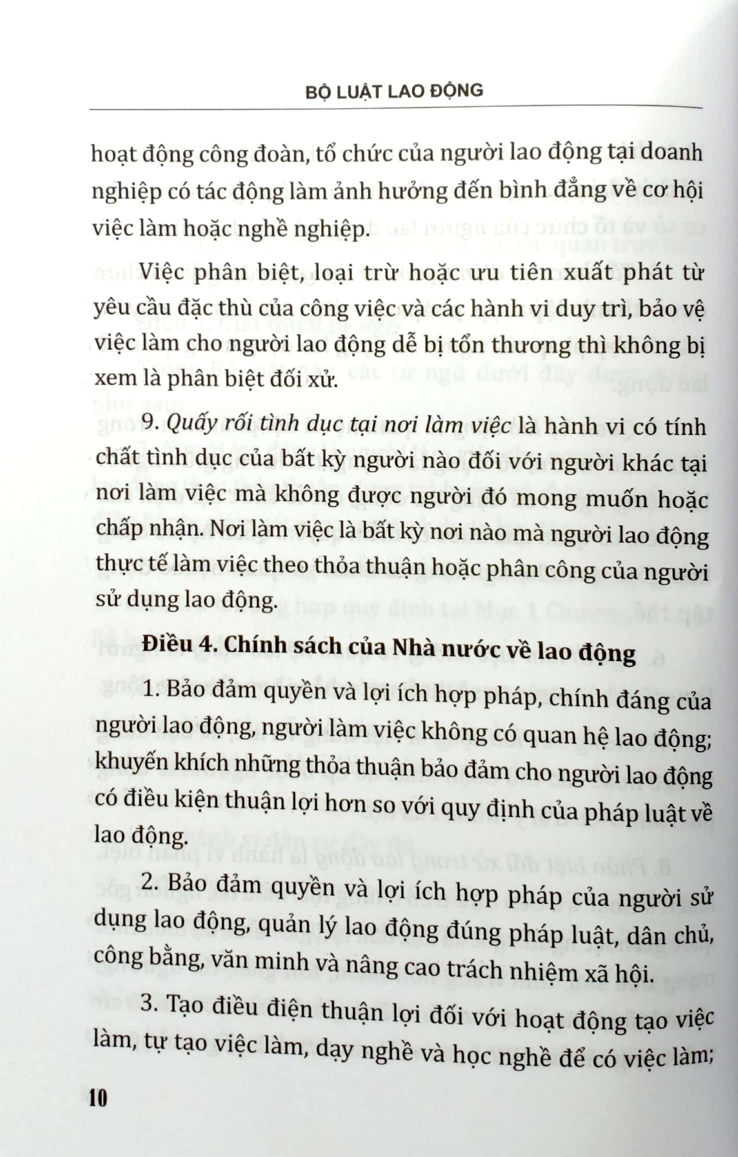 Sách Bộ Luật Lao Động Của Nước Cộng Hòa Xã Hội Chủ Nghĩa Việt Nam (Áp Dụng Từ Ngày 01-01-2021)