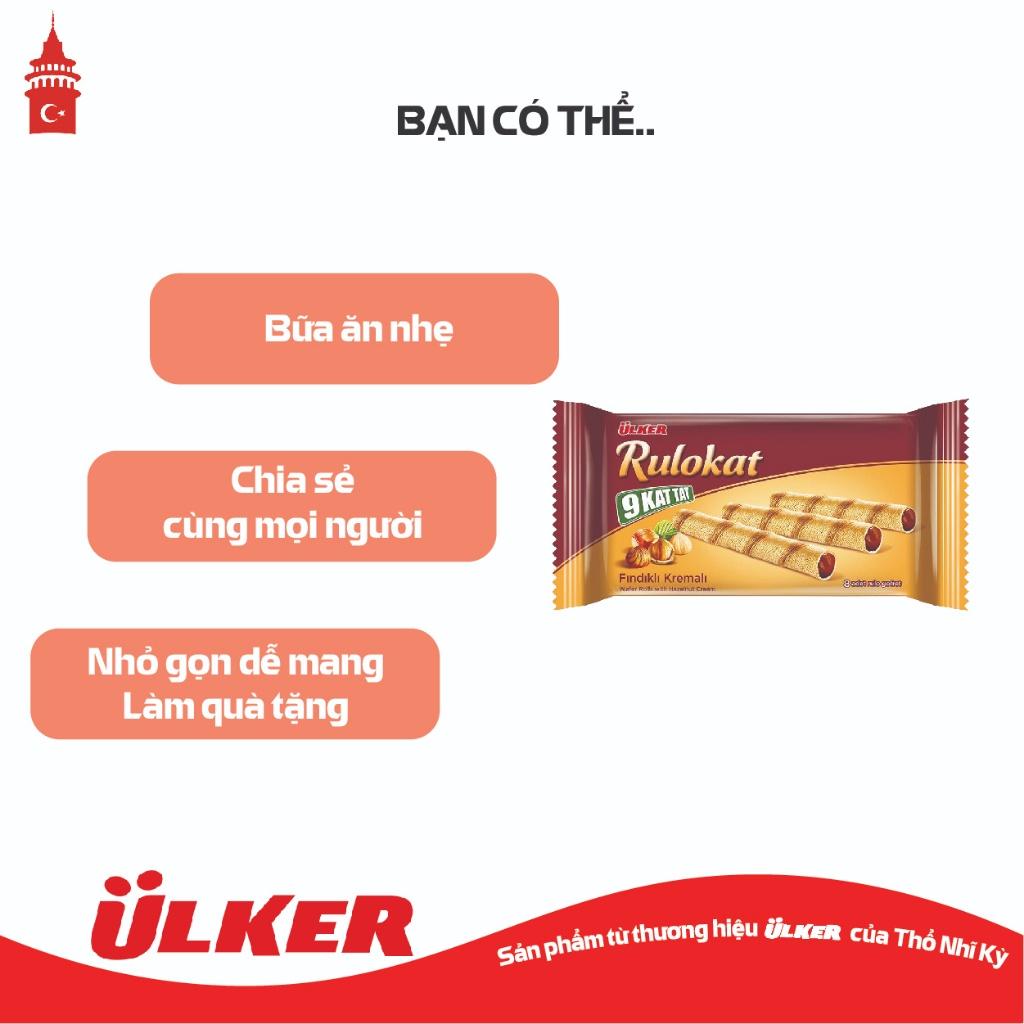 Bánh quế ULKER RULOKAT vị Sô cô la hạt phỉ 42g