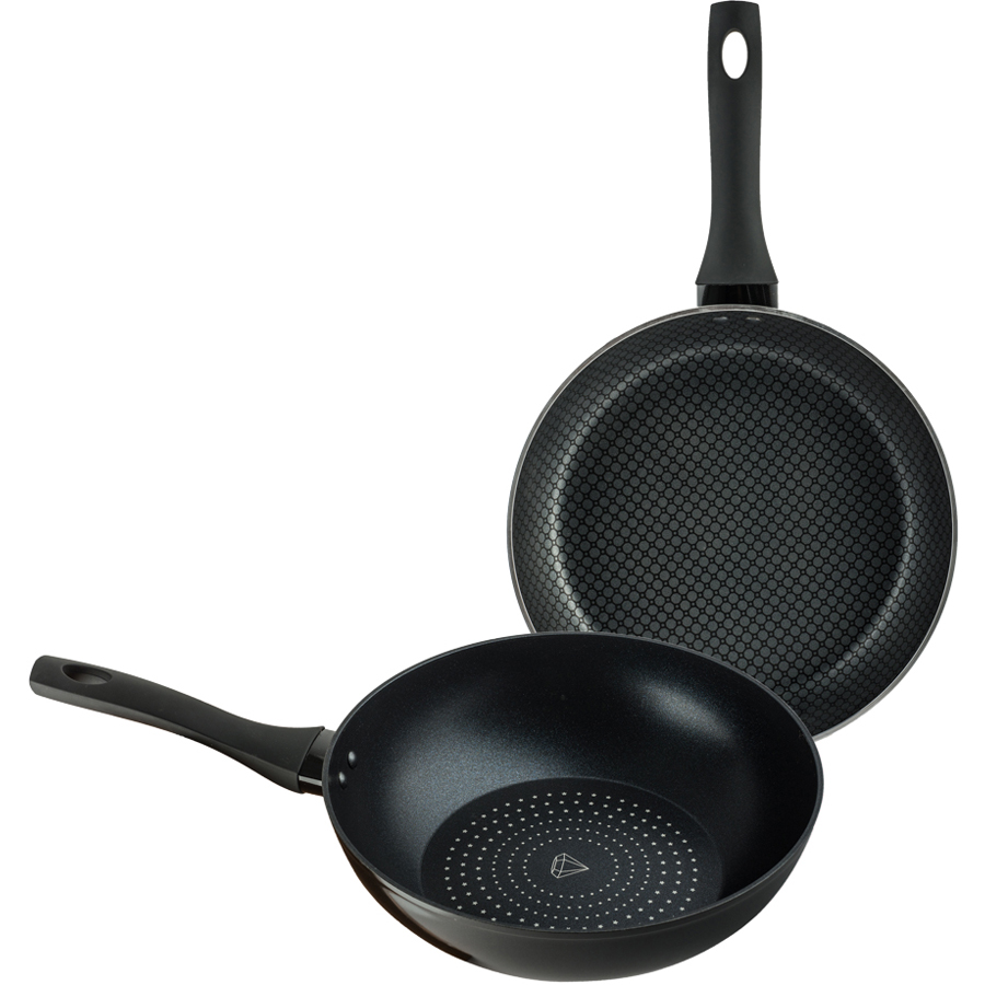Cặp Chảo Chống Dính đa Lớp đáy Từ Nagakawa NAEC2626 - Chống Dính Gấp 5 Lần Chảo Thường - Dùng Trên Mọi Loại Bếp - Hàng Chính Hãng