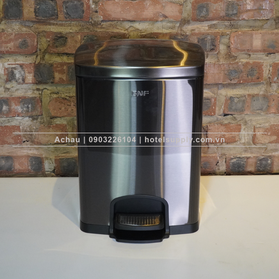 THÙNG RÁC GNF ĐẠP CHÂN HÌNH VUÔNG, CÁC DUNG TÍCH 5L, 8L, 12L, 20L, 30L, NẮP ĐÓNG ÊM, 4 MÀU SẮC