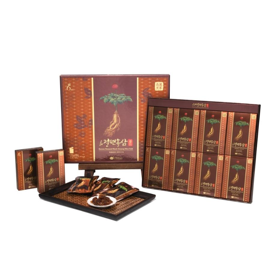 Hắc Sâm Lát Tẩm Mật Ong KGS Korea Cao Cấp Hộp 160g