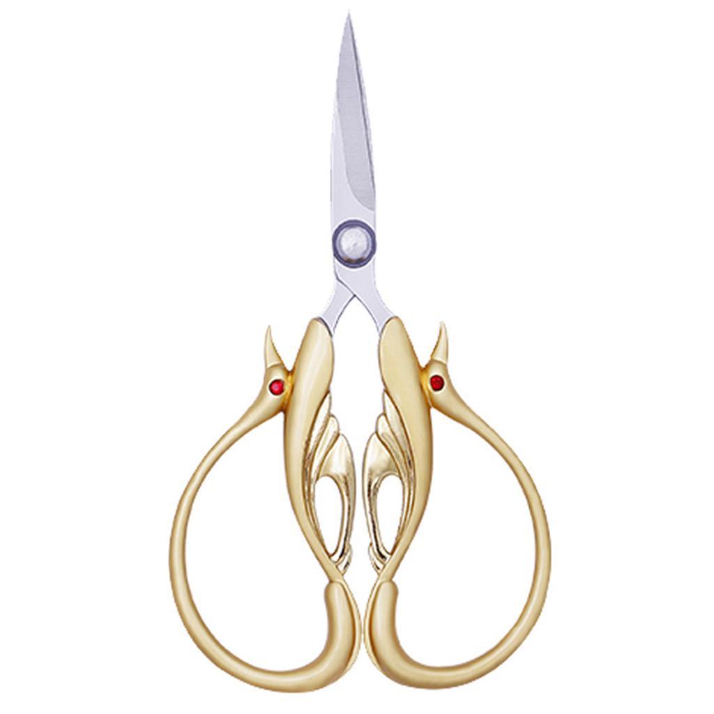Vintage Style Stainless  Sewing Embroidery Scissors Golden