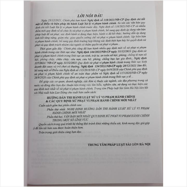 Hướng Dẫn Thi Hành Luật Xử Lý Vi Phạm Hành Chính &amp; Các Quy Định Xử Phạt Vi Phạm Hành Chính Mới Nhất