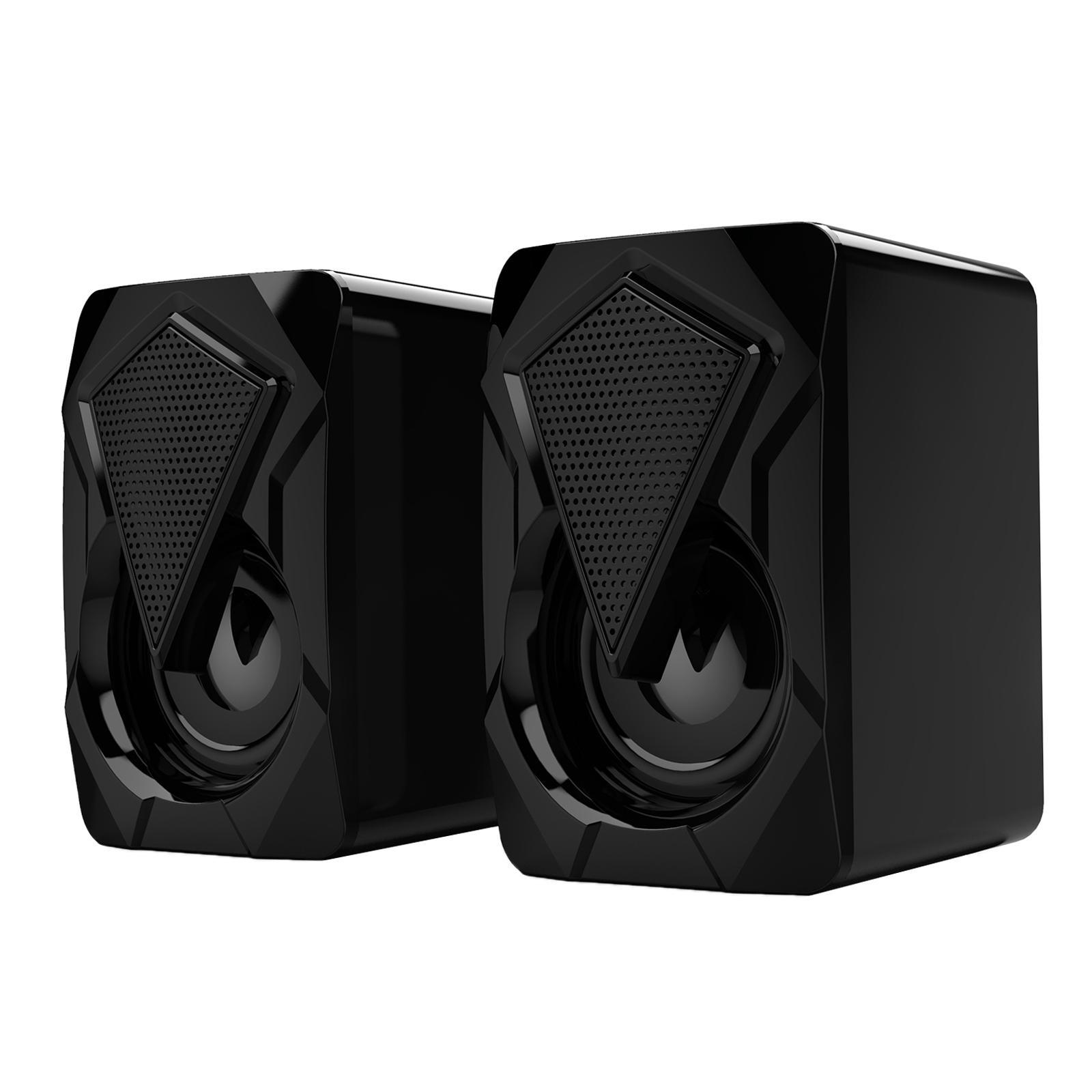 Gaming RGB-Illuminated 2.0 Channel Computer Speaker for PC Laptop USB Powered
